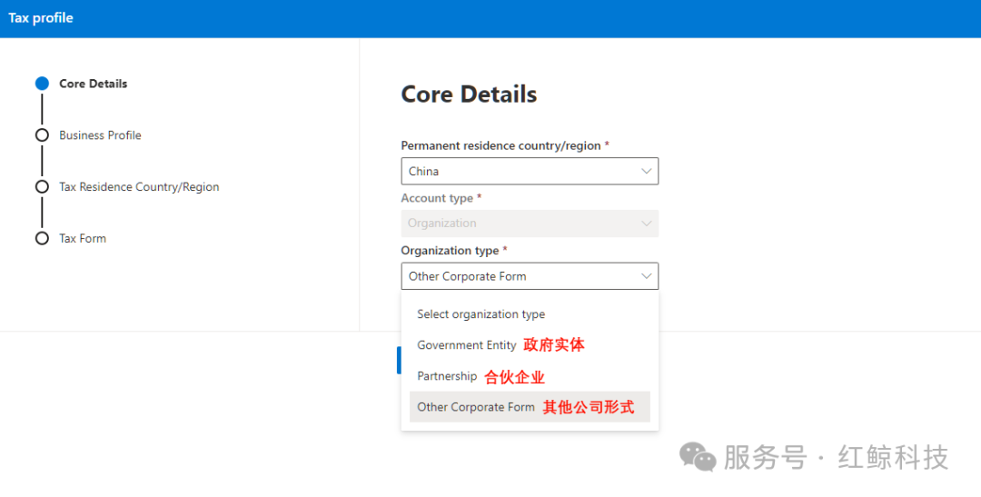 进入税表申报引导